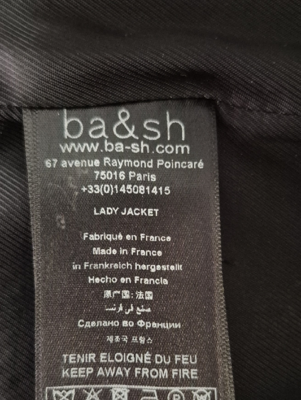 ba&sh Navy Single-Button Long Blazer - Picture 6 of 9